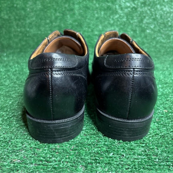 Aldo Black Leather Lace Up Almond Cap Toe Dress Shoes Mens Size 12 - Excellent - Picture 4 of 13